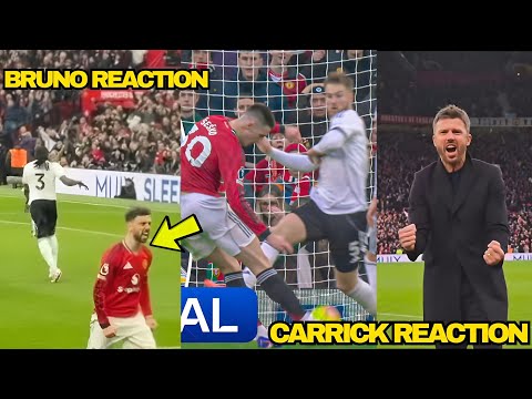 SESKO GOAL REACTIONS🔥 Carrick And Bruno Reactions To Sesko Final Minute Goal