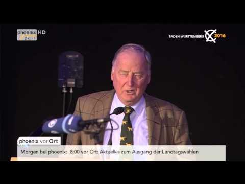 Landtagswahlen 2016: Reaktion von Alexander Gauland zu den Ergebnissen am 13.03.2016