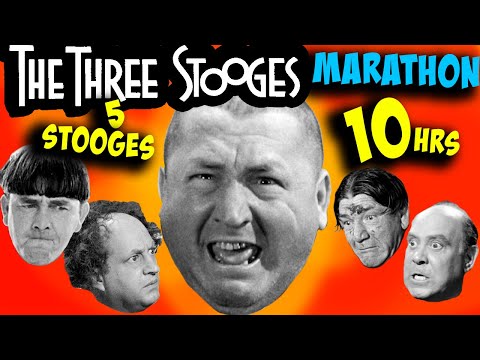The Three Stooges Film Festival - 5 STOOGES - 10 HOURS!! Moe, Larry, Curly, Shemp and Joe!