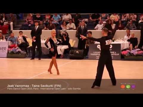 Paris Dance Open 2015 - IO LAT - solo Samba - Jaak Vainomaa - Taina Savikurki