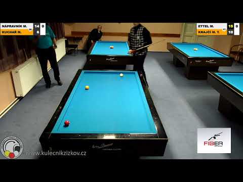 Czech National Championship juniors - 3-cushion SF Matouš Kuchař v Matěj Nápravník