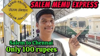 🚂SALEM-ARAKKONAM MEMU TRAIN TRAVEL VLOG!!! Salem to Chennai | Just ₹100 | Naveen Kumar