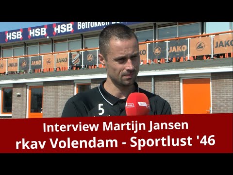 interview Martijn Jansen rkav Volendam - Sportlust '46