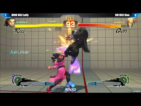 [EVO 2013 SSFIV AE Top 32] WDM MCZ Luffy (Rose) vs DM MCZ Xian (Gen)