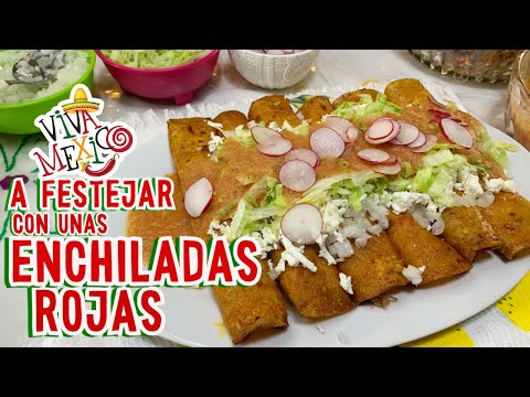 ENCHILADAS ROJAS , con carne deshebrada y queso ,muy fáciles de preparar |LA SAZÓN DE MONA