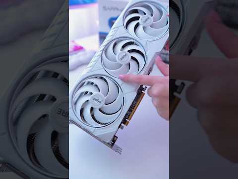 Sapphire Pure AMD Radeon 9070 XT 🤍 #amdgpu #9070xt #sapphirepure #whitegpu #whitepcbuild #radeon