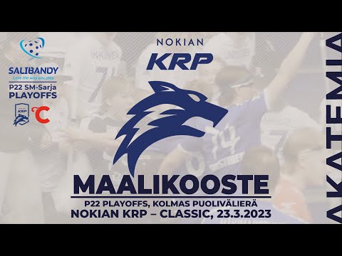 P22 Playoffs: 3. PVE, Nokian KrP–Classic, Maalikooste, 23.3.2023