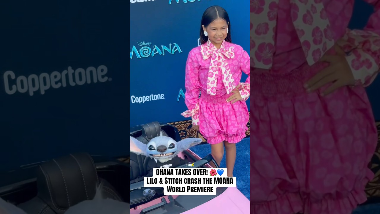 Lilo & Stitch Crash the MOANA World Premiere! 🌺💙
