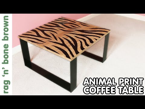 Animal Print Coffee Table