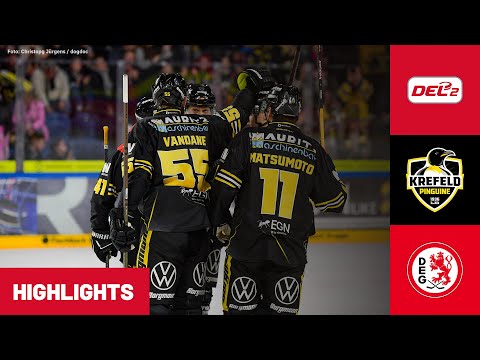 DEL2: Krefeld Pinguine vs. Düsseldorfer EG | Highlights - 7. Spieltag