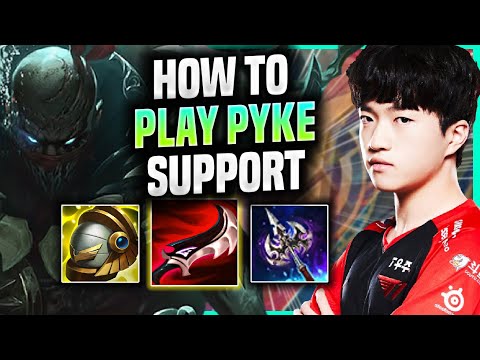 LEARN HOW TO PLAY PYKE SUPPORT LIKE A PRO! - T1 Keria Plays Pyke Support vs Leona! | Season 2022