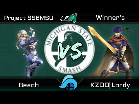 ProjectSSBMSU Project M Top 32 Winners - Beach (Sheik) vs. Kzoo | Lordy (Ike)