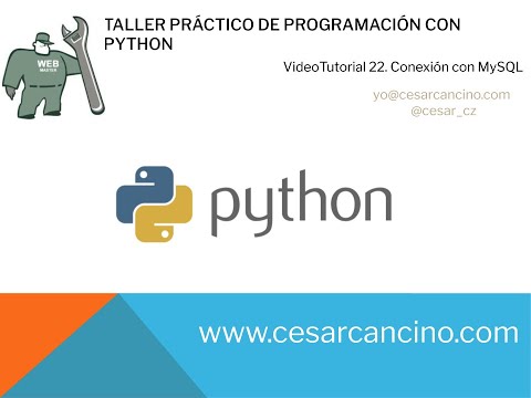 Videotutorial 22 Taller Práctico Programación con Python Conexión con MySQL