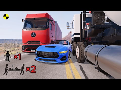Realistic High-Speed Car Crashes in BeamNG.drive #58 | Ultra Detailed Crash Compilation