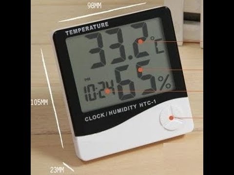 Htc-1 digital lcd thermometer temperature humidity meter wit...