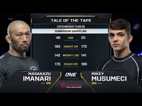 Masakazu Imanari vs. Mikey Musumeci | ONE Championship Full Fight