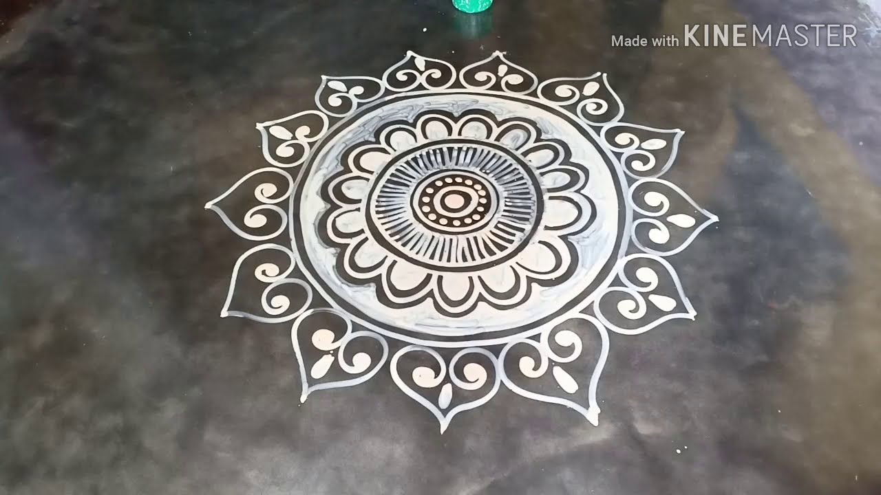 laxmi puja special alpana rangoli design by mukesh arts