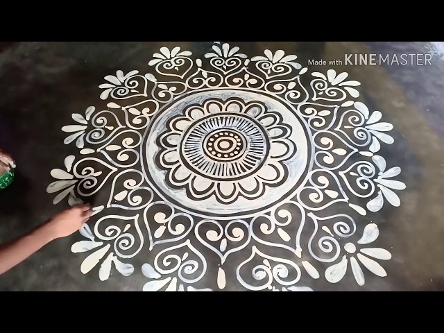 Laxmi puja special alpana rangoli design by mukesh arts
