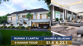 MEWAH & MEMPESONA BAGAI ISTANA, BEGINI DESAIN HUNIAN KLASIK MODERN DI JAKARTA! - JASA ARSITEK