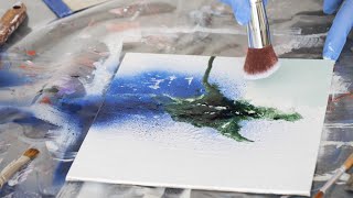 Abstrakte malerei/ How to paint/Demo Peinture abstraite/Abstract Art /Pintura abstracta