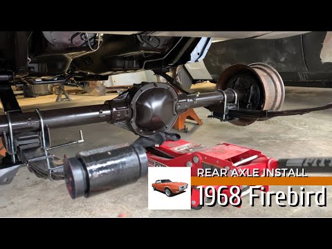 Rear axle install the easy way no special tools 1968 Firebird. Sound messed up sorry 😔 can’t fix it