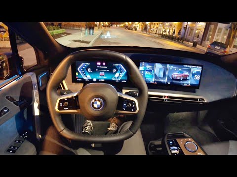 2022 BMW iX xDrive50 - POV First Impressions (Night Drive)