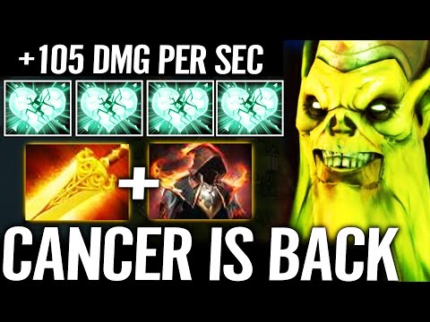 🔥 CANCER MID IS BACK — Necrophos 105 DPS Radiance + Cloak of Flames WTF Burning Meta Dota 2 Pro