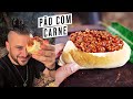 FIZ O CLÁSSICO PÃO CARNE QUEIJO NA FLORESTA