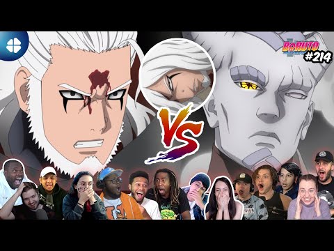 Kashin Koji (Jiraiya😭💔) VS ISSHIKI Full fight Reaction Mashup | Boruto 214 🇯🇵 [ボルト -- 海外の反応]