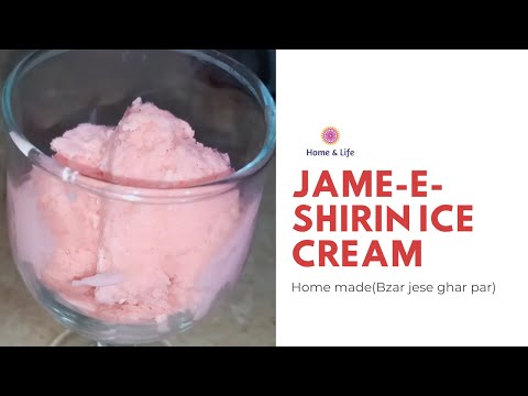 Jam-e-Shirin Ice Cream for Eid - Homemade Ice Cream Without egg (only 4 Ingredients)