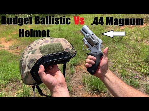 .44 Magnum Vs Budget Ballistic Helmet