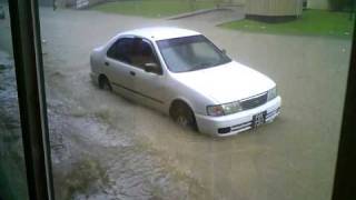 preview picture of video 'Flood on Richmond Street, Port-Of-Spain, Trinidad - 2009-07-28'