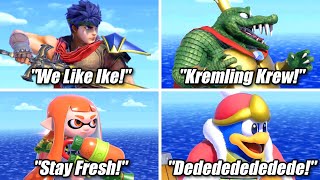 Super Smash Bros. Ultimate - All Characters Crowd Cheers