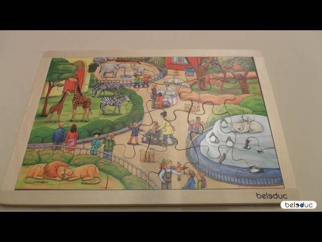 Video teaser for 12010 Rahmenpuzzle "Tierpark" / Frame Puzzle "Zoo" (beleduc)