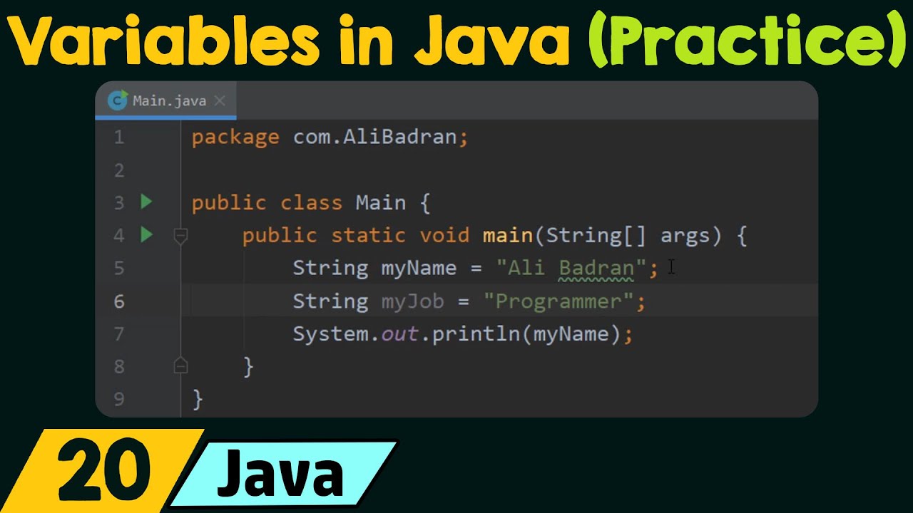 Variables in Java - Practice