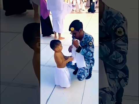 Masha,Allah Little baby haji in kaaba #cutebaby #kaaba #makkah