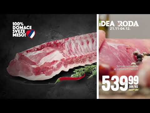 IDEA i RODA | 100% domaće sveže meso za sušenje 21.11 -04.12.2022.