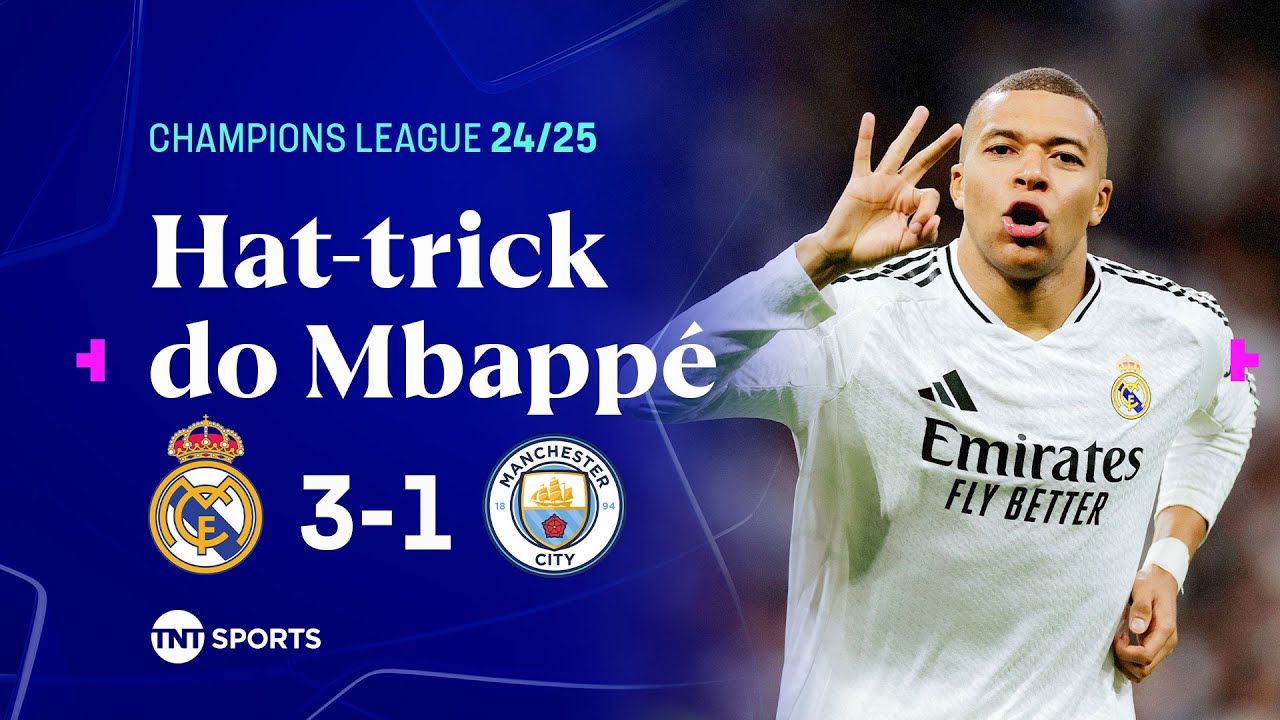 MBAPPÉ ACABOU COM O CITY E MARCA 3 GOLS ESPETACULARES NA CHAMPIONS | REAL MADRID 3X1 MANCHESTER CITY