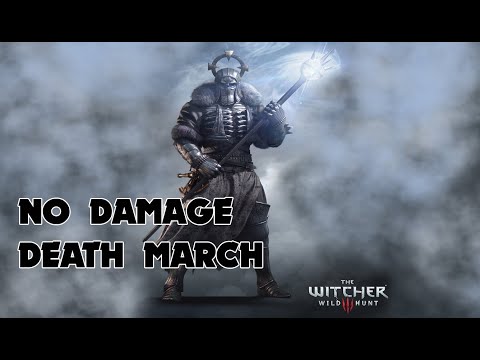 The Witcher 3 Wild Hunt - Caranthir Boss Fight No Damage (NG+ Death March)