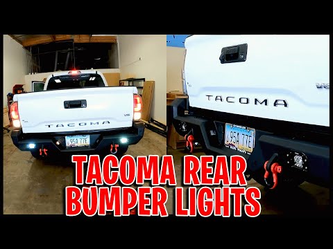 How to install a Body Armor Bumper lights on a 2022 Toyota Tacoma eps11 super bright reverse lights