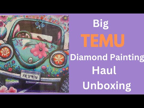 Big Temu Diamond Painting Haul Unboxing