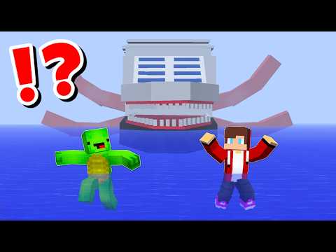 JJ and Mikey vs INFECTED OCEAN CHALLENGE in Minecraft / Maizen