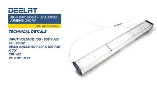 High Bay Light – LED, 33100 Lumens, 240 W