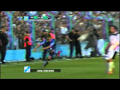 Gol de Dinenno. Temperley 1 - All Boys 0. Fecha 20. Primera B Nacional 2014. FPT