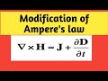 Modification Of Ampere S Law