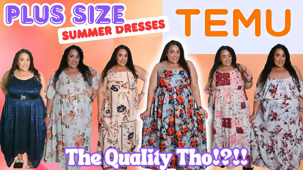TEMU Plus Size Haul 2025|Temu Plus Size Dresses|Plus Size Summer Haul|Ft Rankamall|TashaStJames