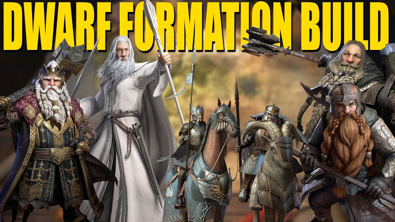 LOTR Rise To War Testing Out A Dwarf Build Formation Gearing Skills And PvP Breakdown