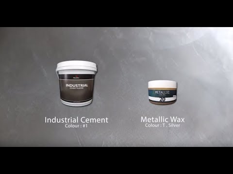 Macoavell Special Effect - Industrial Cement Plaster with Silver Wax