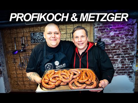 Bratwurst selber machen | Schnell und einfach | Profikoch vs. Metzger