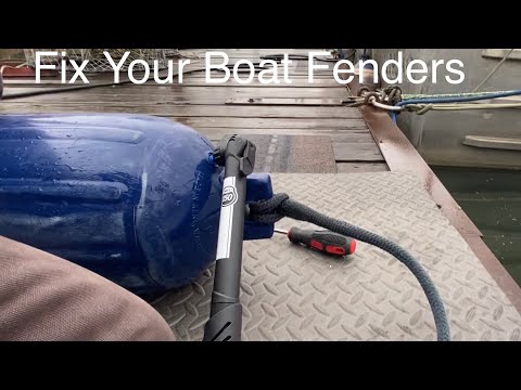 Repair your boat fenders#sailboats #fenders #docking #boatfenders